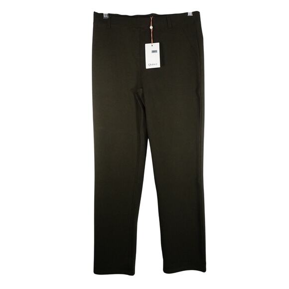 NWT Quince Medium Ex Petite 26” Ultra-Stretch Ponte Straight Leg Pants 3211-33 - Picture 2 of 11